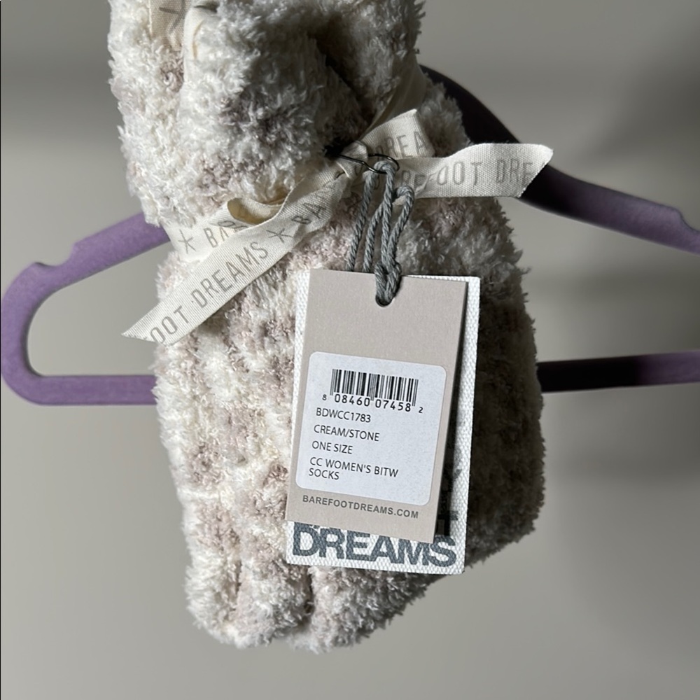 Barefoot Dreams Stone Cozy Socks